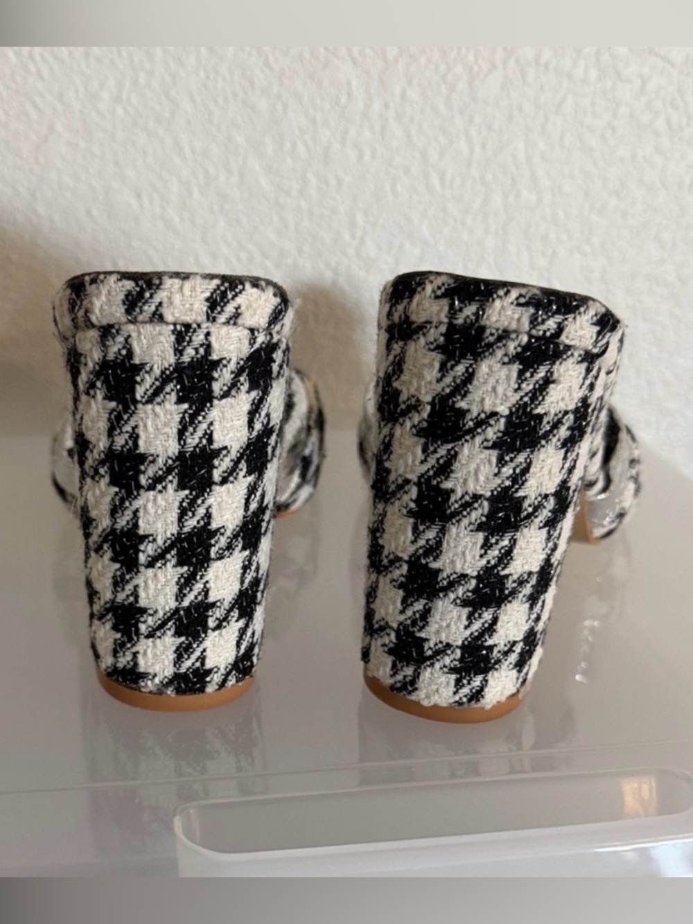 New York & company Houndstooth Anthi Block Heel Dress Sandals - Picture 5 of 10
